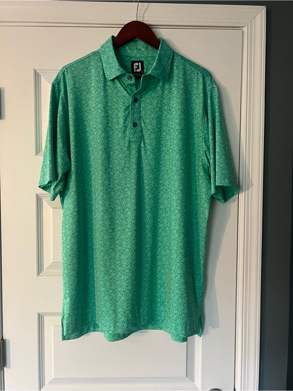 FootJoy Mint Green Short-Sleeve Golf Polo